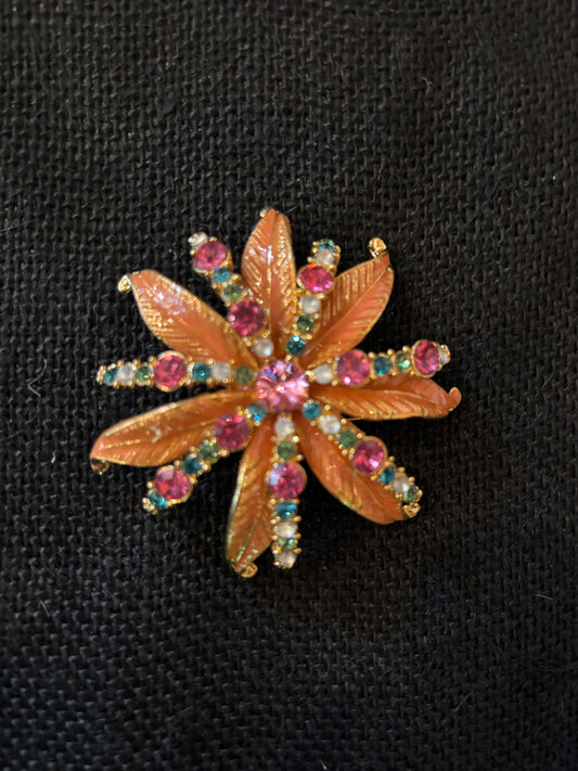 Vintage Starburst Brooch 1950s
