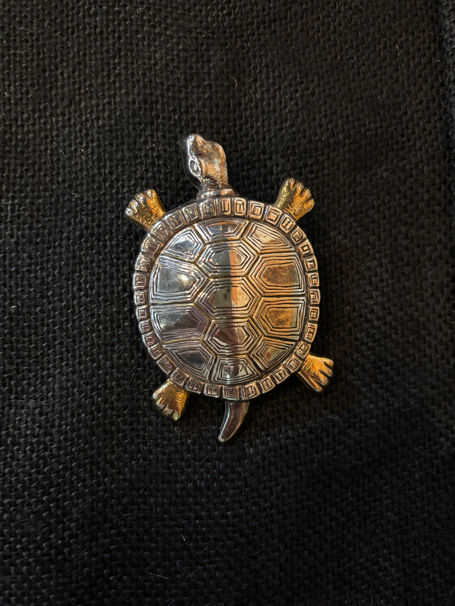 Vintage Turtle Brooch by Best