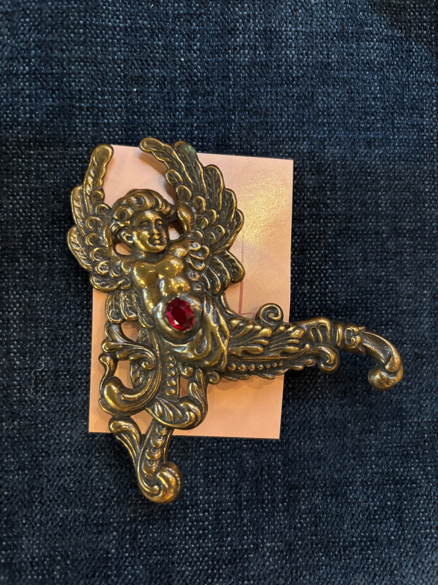 Cherub Brooch  1980s