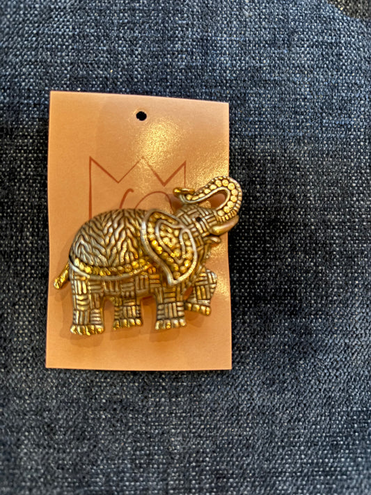 Two-toned Elephant Pin