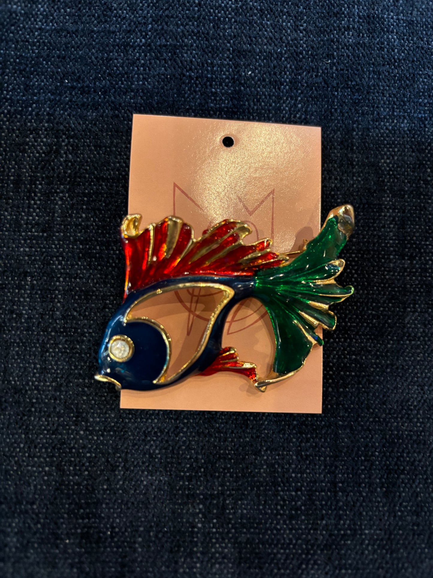 Tropical Fish Brooch 80s