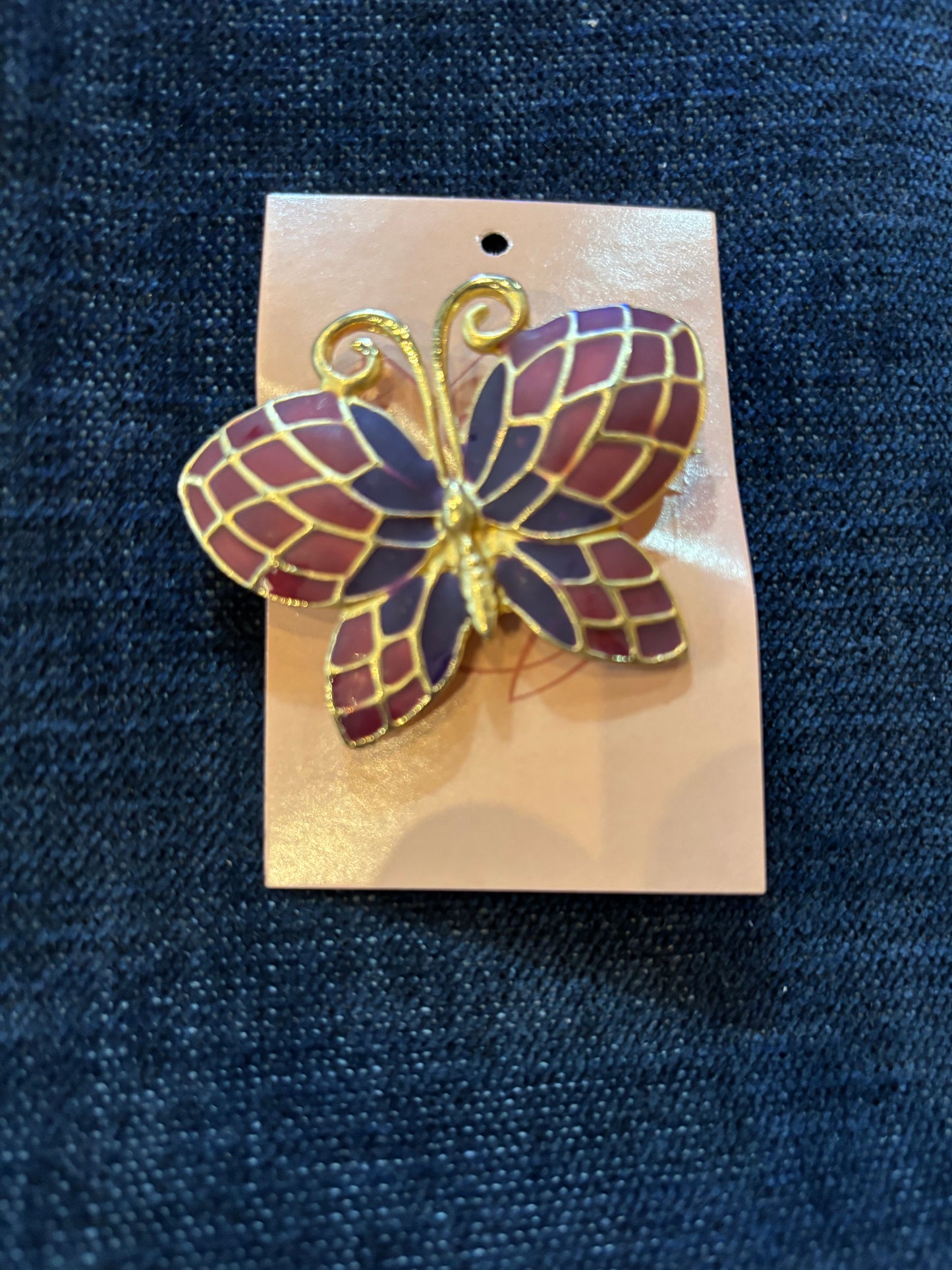 Trifasi Butterfly  Brooch 1980s