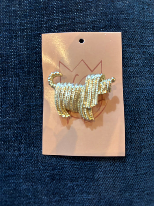 Sarah Coventry Shaggy Dog Brooch 1970s