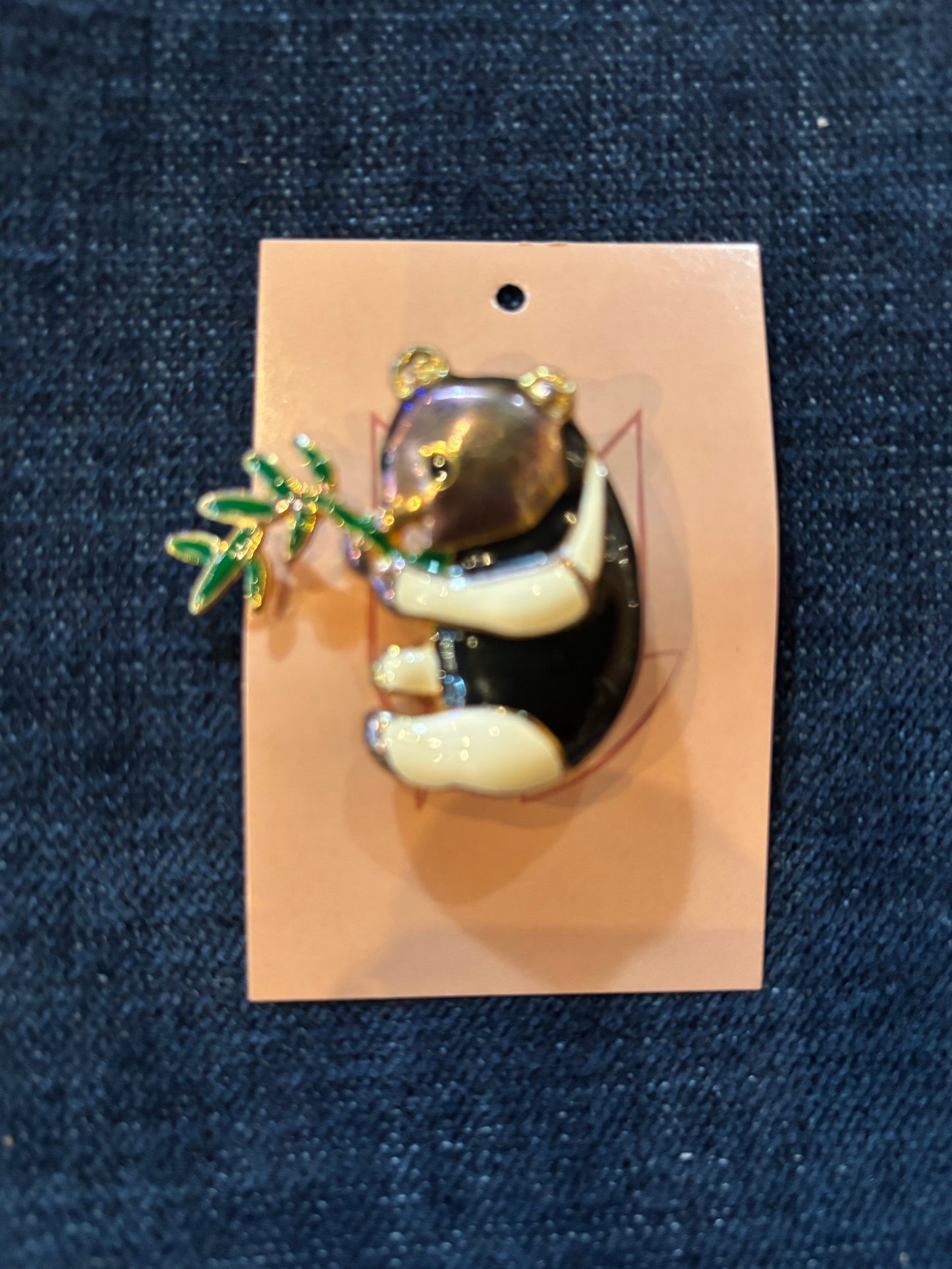 Vintage Black & Gold Panda