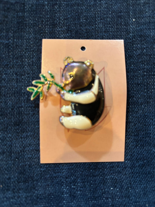 Vintage Black & Gold Panda