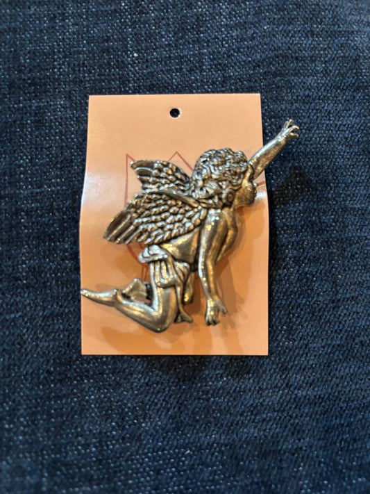 Cherub Brooch 1980s