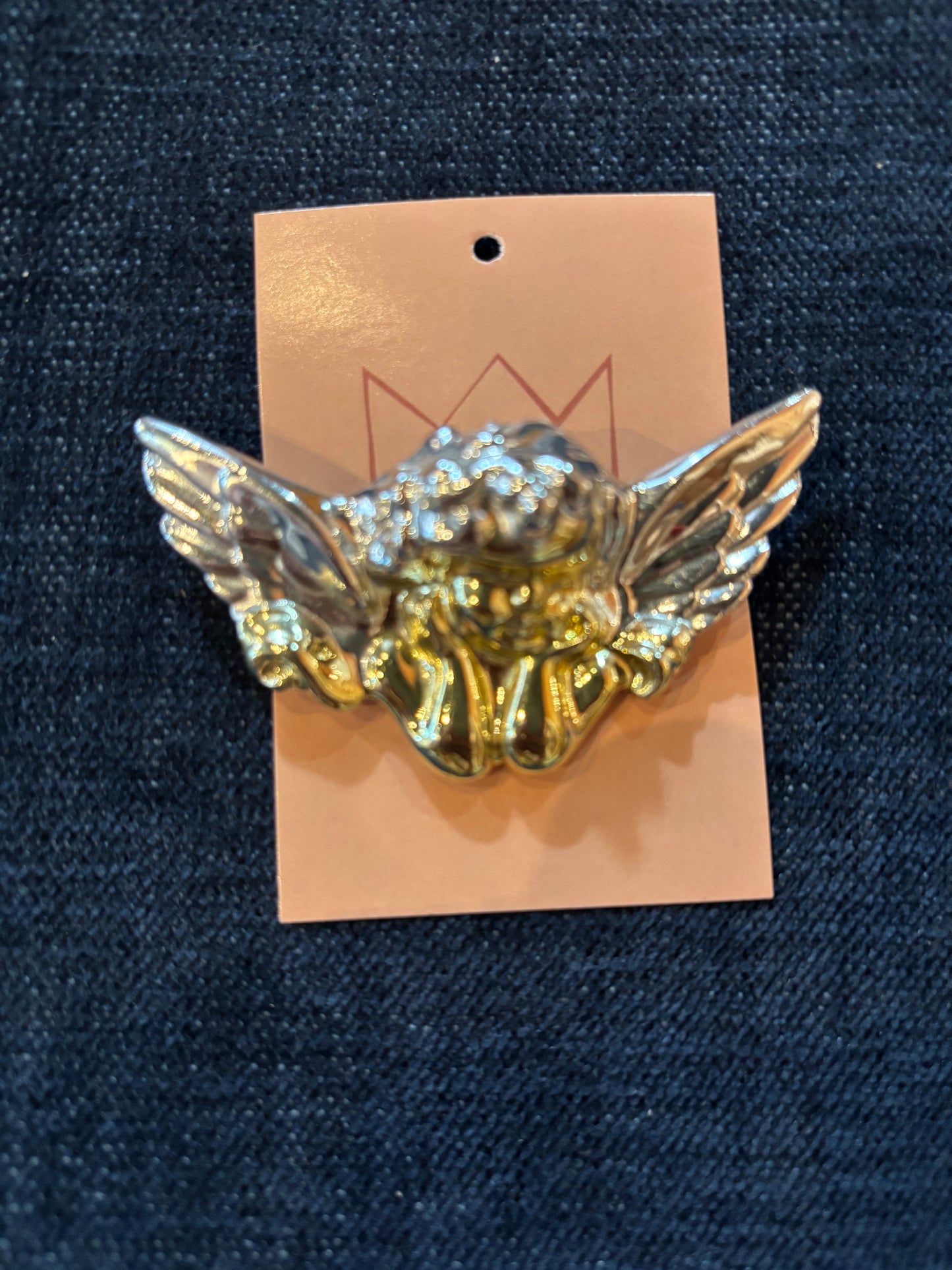Vintage 1980s Cherub Brooch