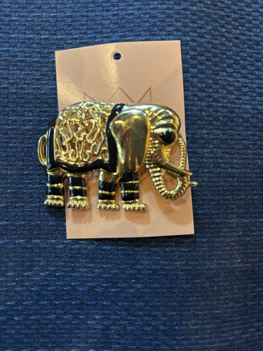Black & Gold Elephant 1990s