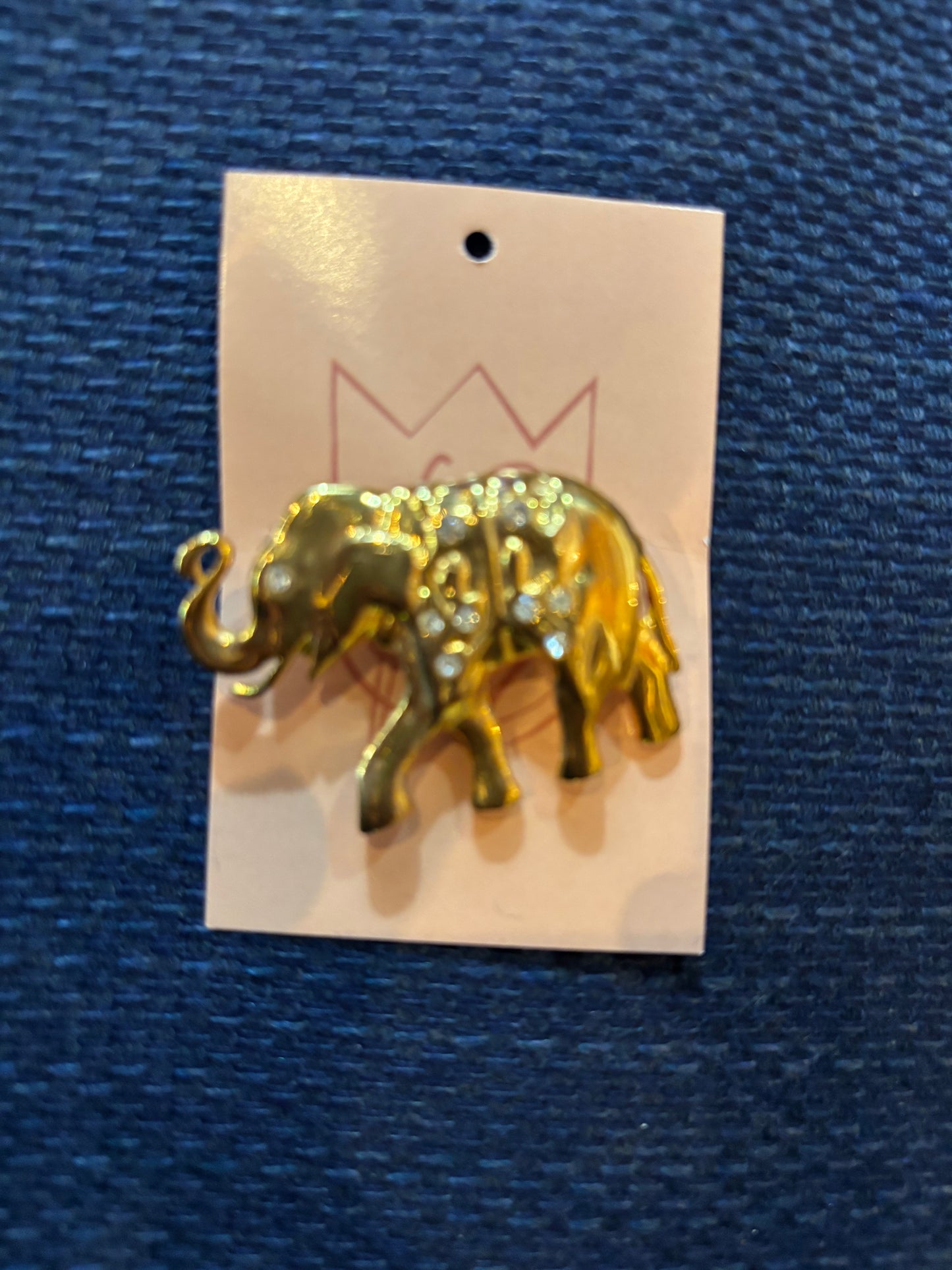 Monte Gold Tone Elephant 1980s