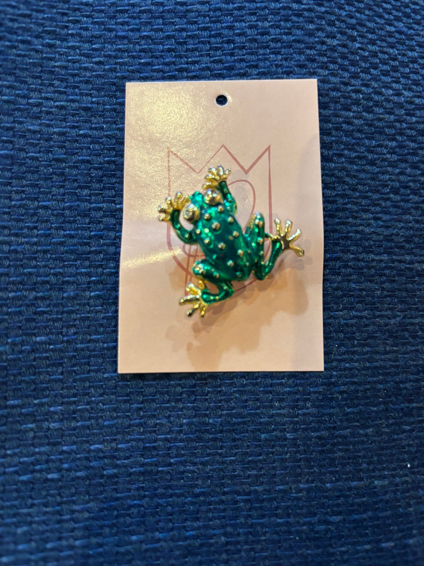 Vintage Frog Brooch 1980s-90s