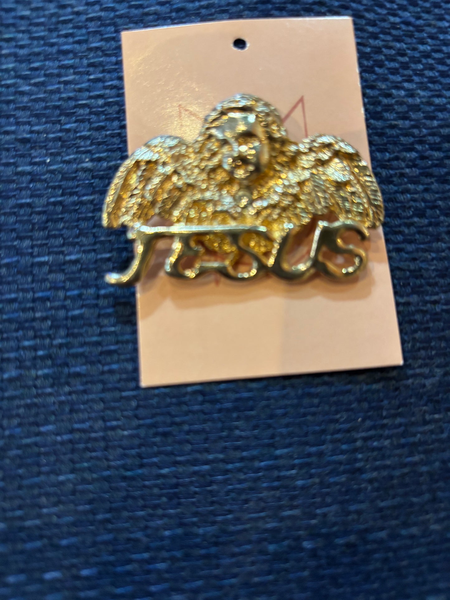 Angel Cherub Jesus Brooch