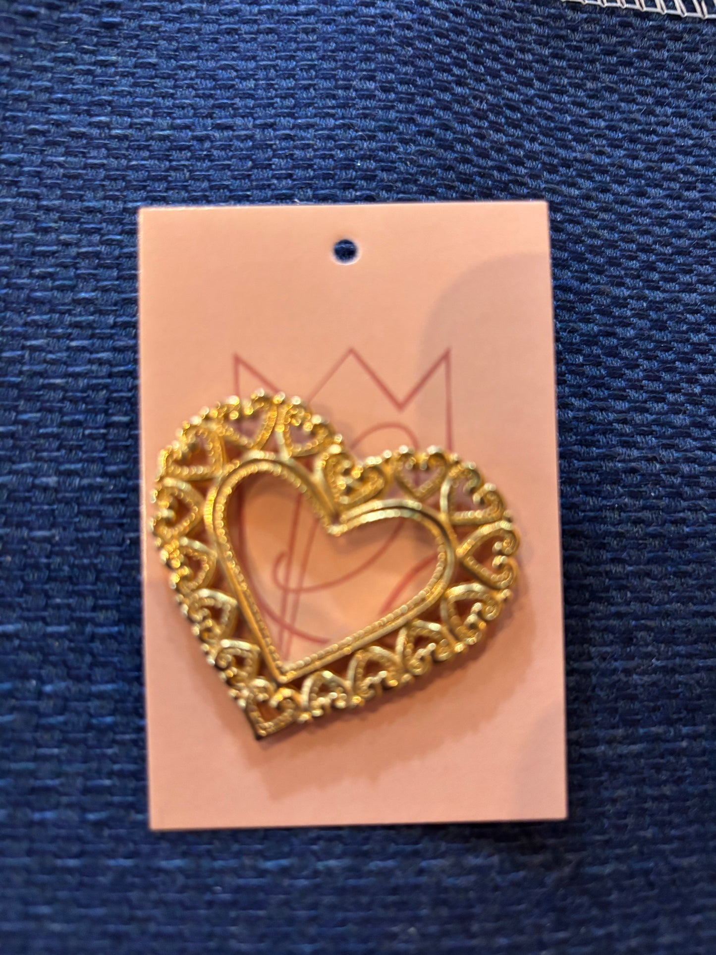 Open Heart Brooch 1990s