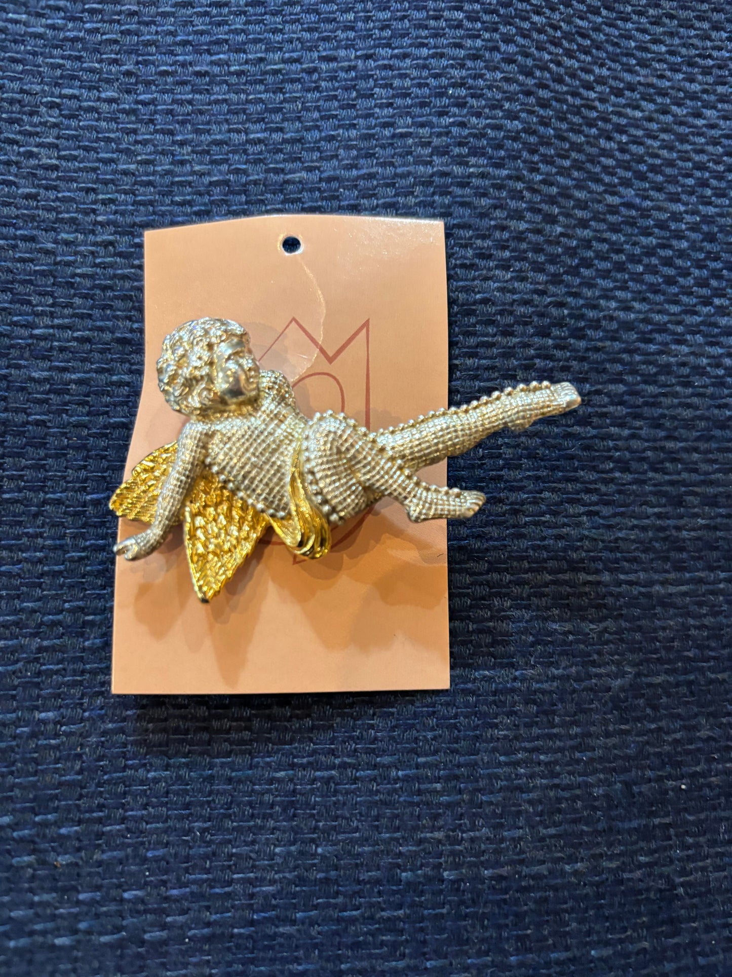 Angel Brooch 2 Toned 1990s