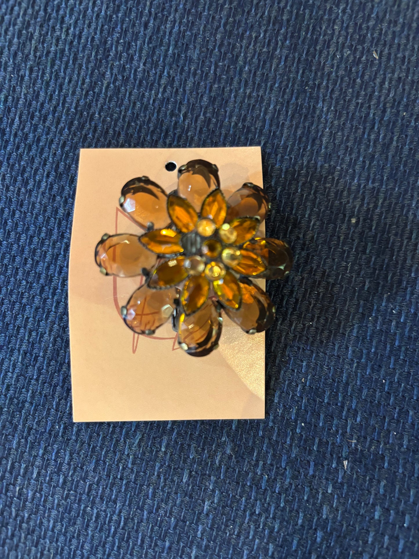 Vintage Hollycraft flower Brooch 1950