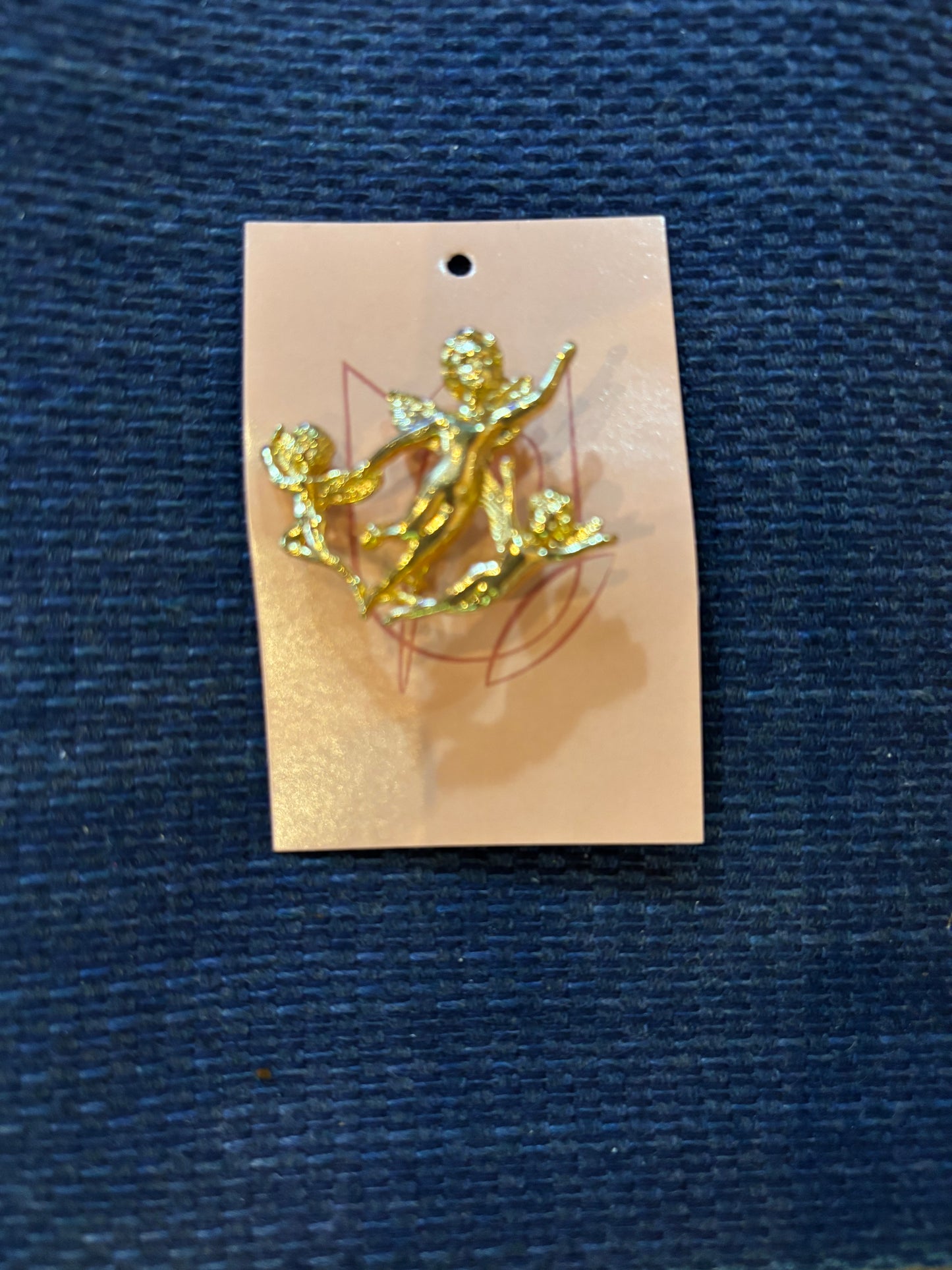 Vintage Monet Cherub Brooch