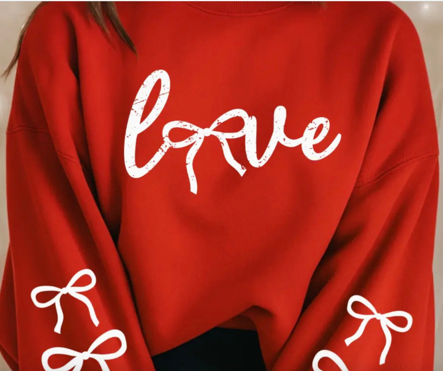 Love Valentines Sweatshirt  Lg