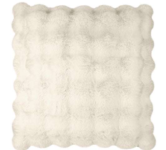 Affair Square Ivory Pillow 22x22