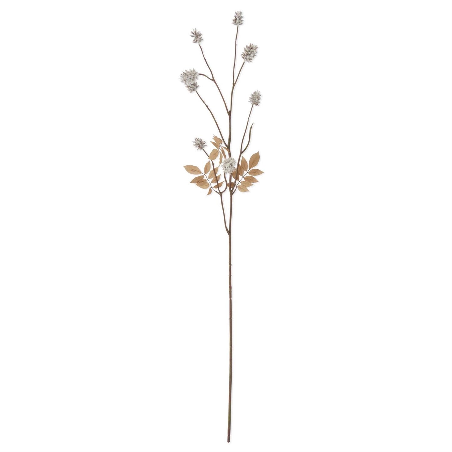 45" Flocked Thistle Spray