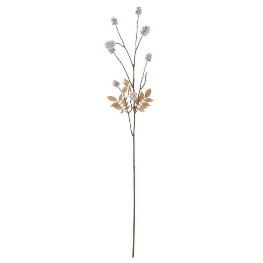 45" Flocked Thistle Spray