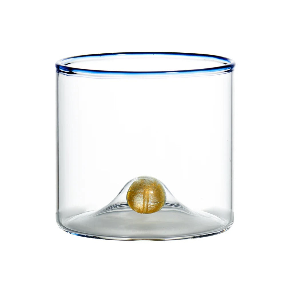 Golden Globe DOF Glass w/Blue Trim