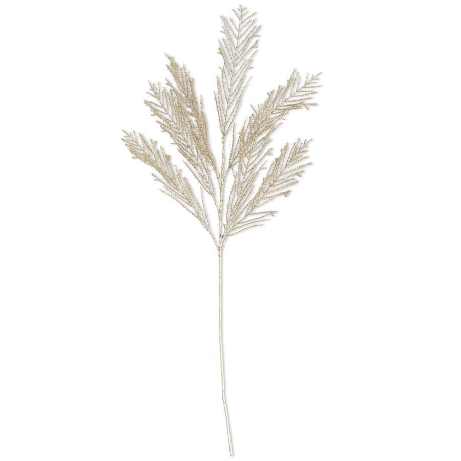 Gold Glittered Asparagus Spray