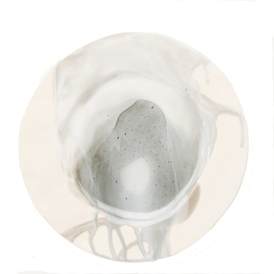 Splash Ceramic Dinner Plate Gray/White