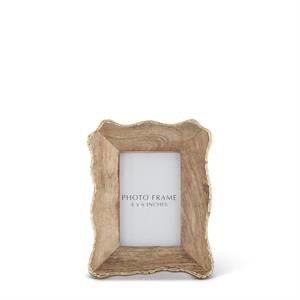 Scalloped Edge Mango Wood Photo Frame