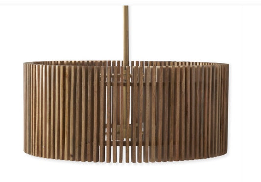 Natural Wood Slat Barrel
