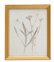 Flora Gold Frame Art