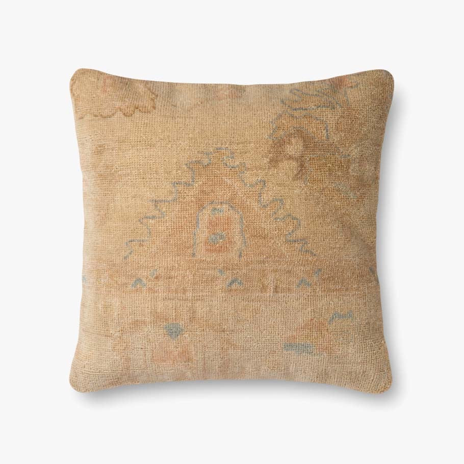 Gold/Beige Pillow 22x22