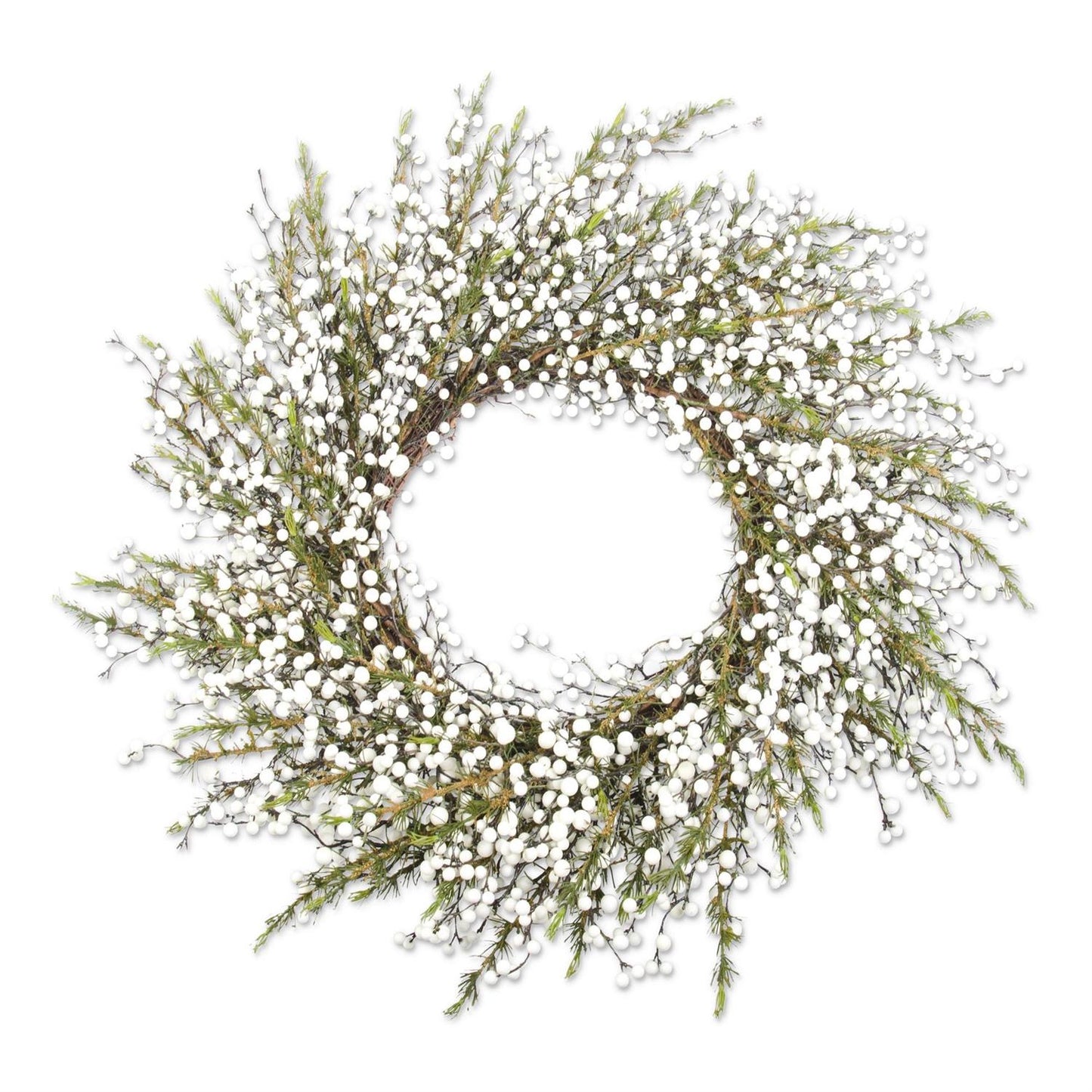 White & Berry Cedar Wreath