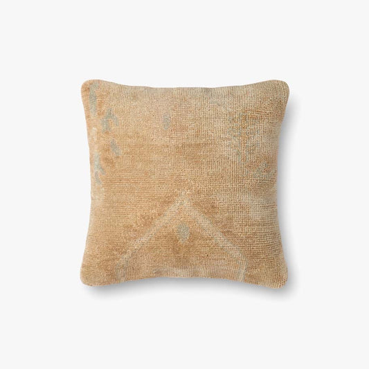 Beige/Gold Pillow 18x18