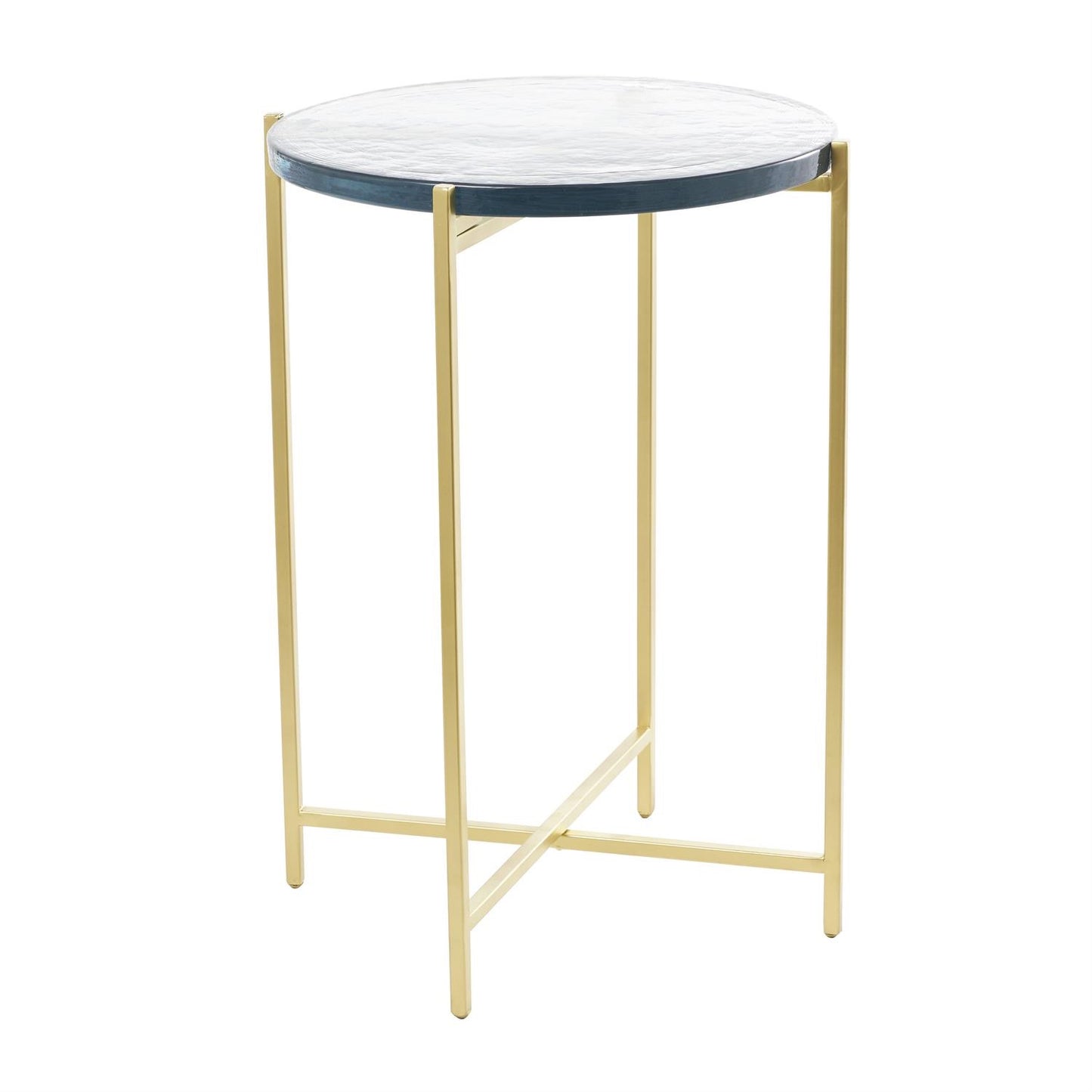 Cast Glass Accent Table