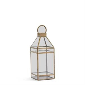 Brushed Brass Lantern 18"