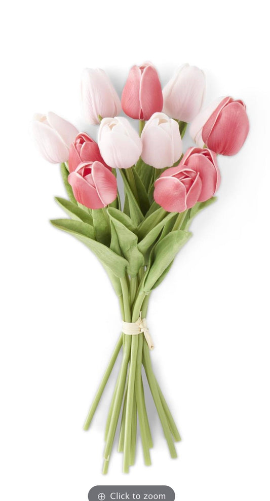 Two Tone Pink Tulips 13'