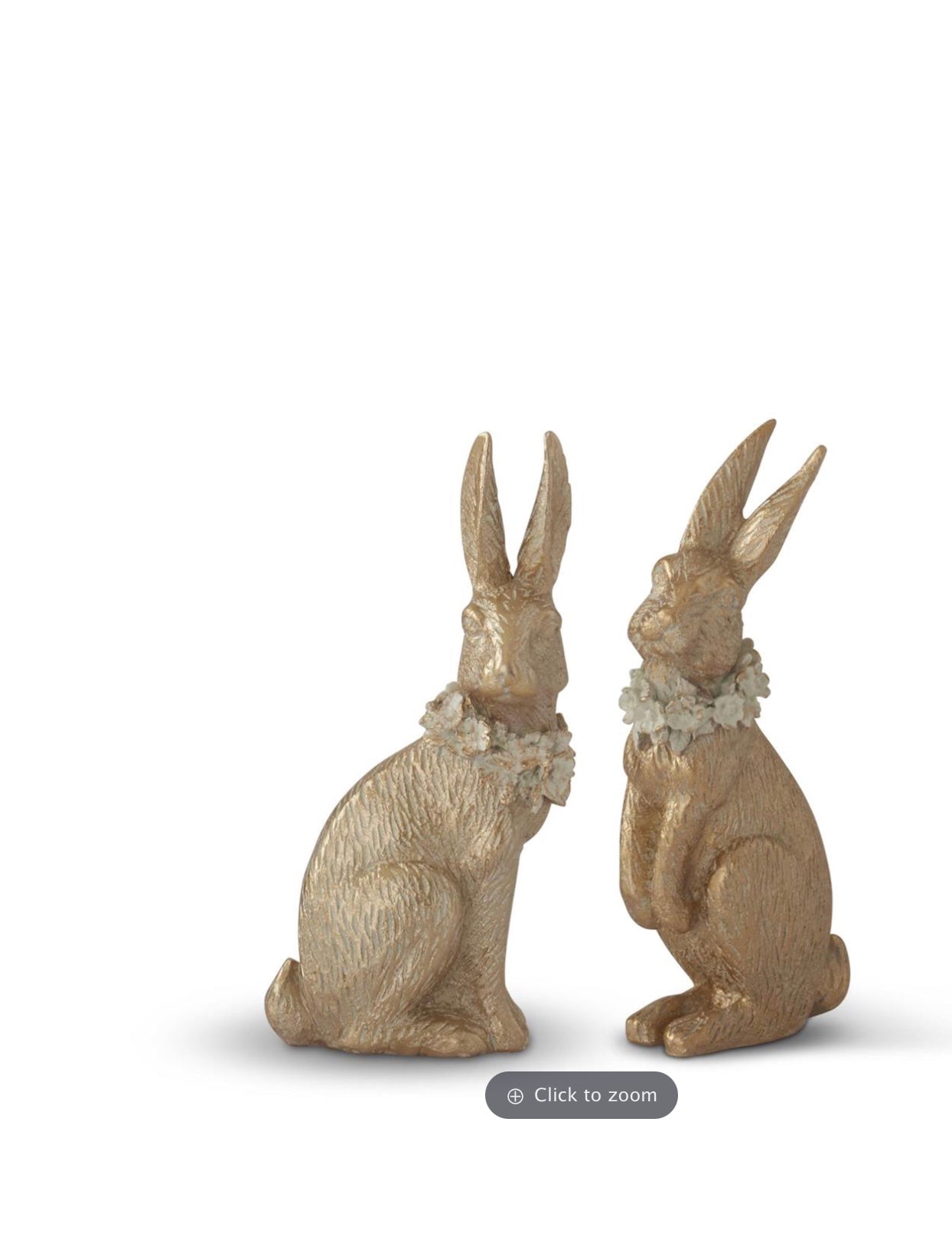 Gold Resin Bunny 7.5