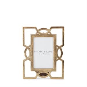 Textured Gold Metal Photo Frame 4x6