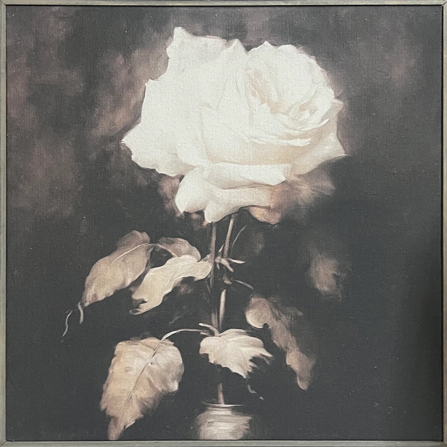 Hairline Frame Vintage Rose #1 24x24