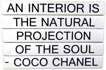 Interior Projection Coco Channel Quotes Books