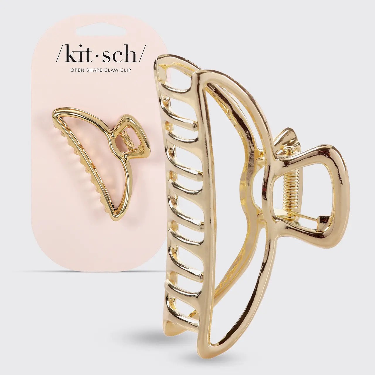 Open Shape Claw Clip Gold