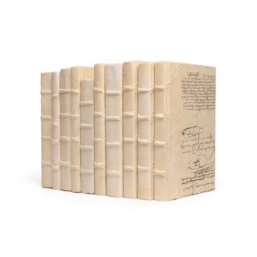Solid Ivory Books Assorted Sizes