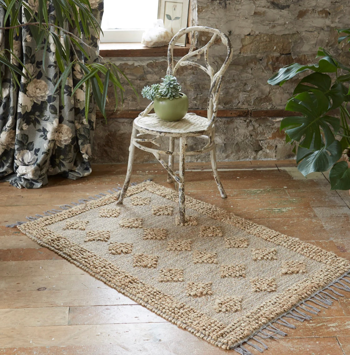 Diamond Jute Rug 2 X 5