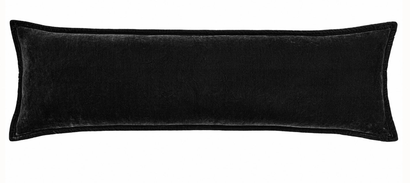 Stella Fau Silk Velvet Long Lumbar Pillow