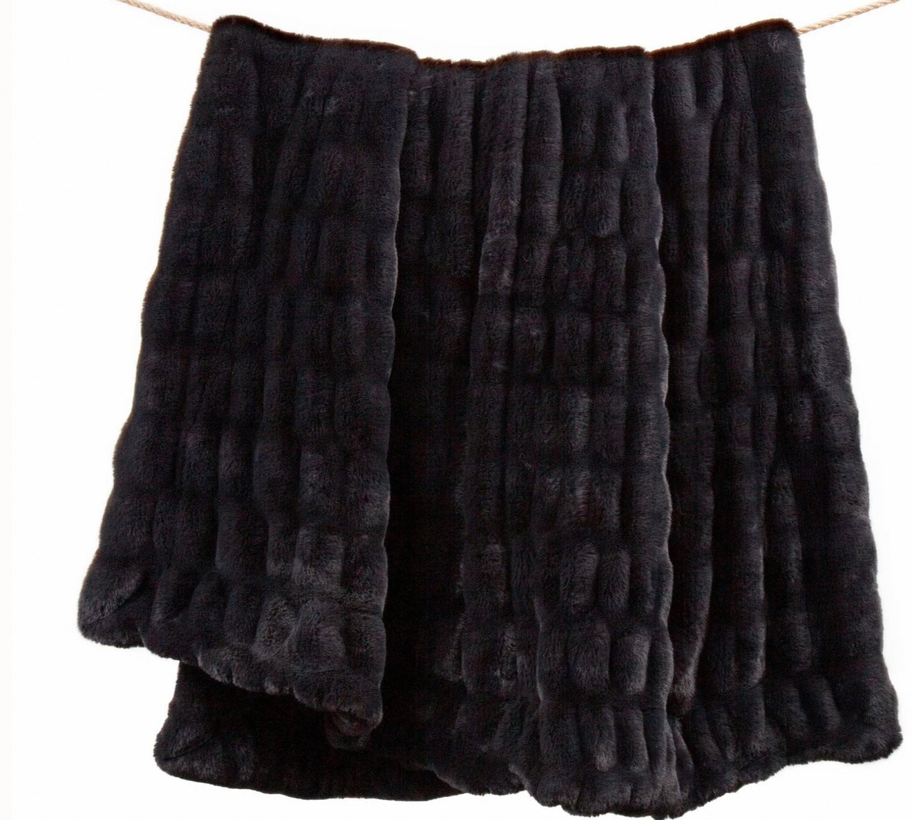 Ruched Rabbit Double Sided Throw
