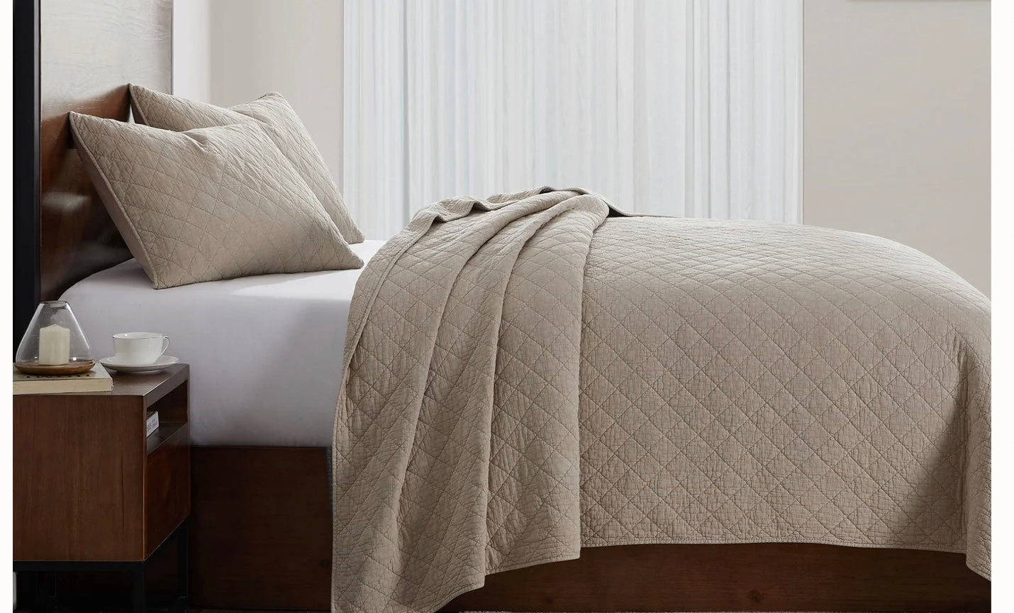 Stonewashed Cotton Gauze Quilt King