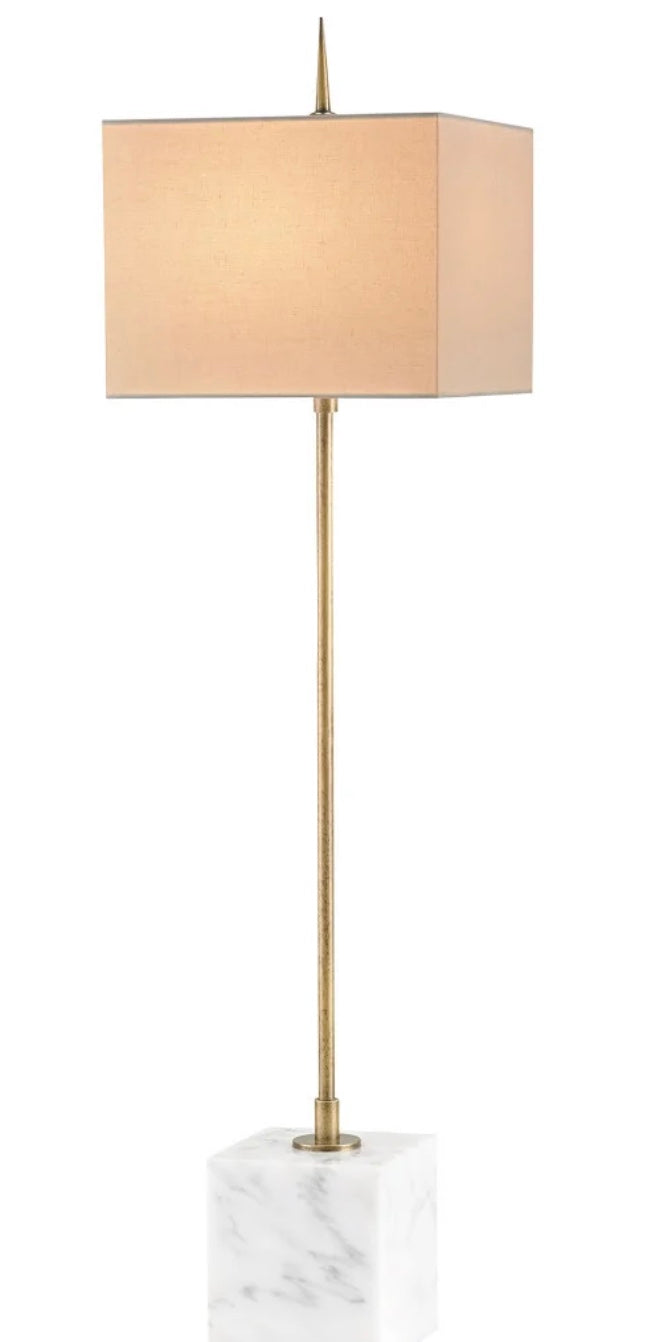 Thompson Brass Console  Lamp 40x10