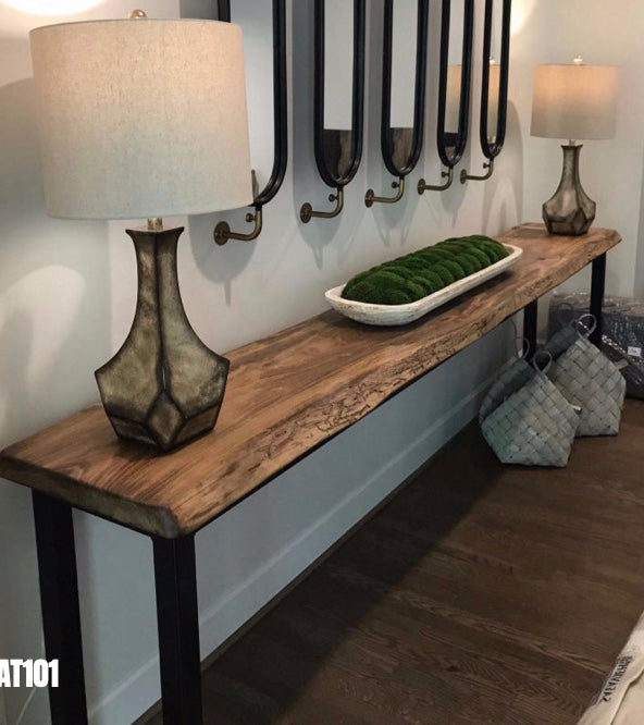 Solid Wood Sofa Table 76' x 13 x 31 H