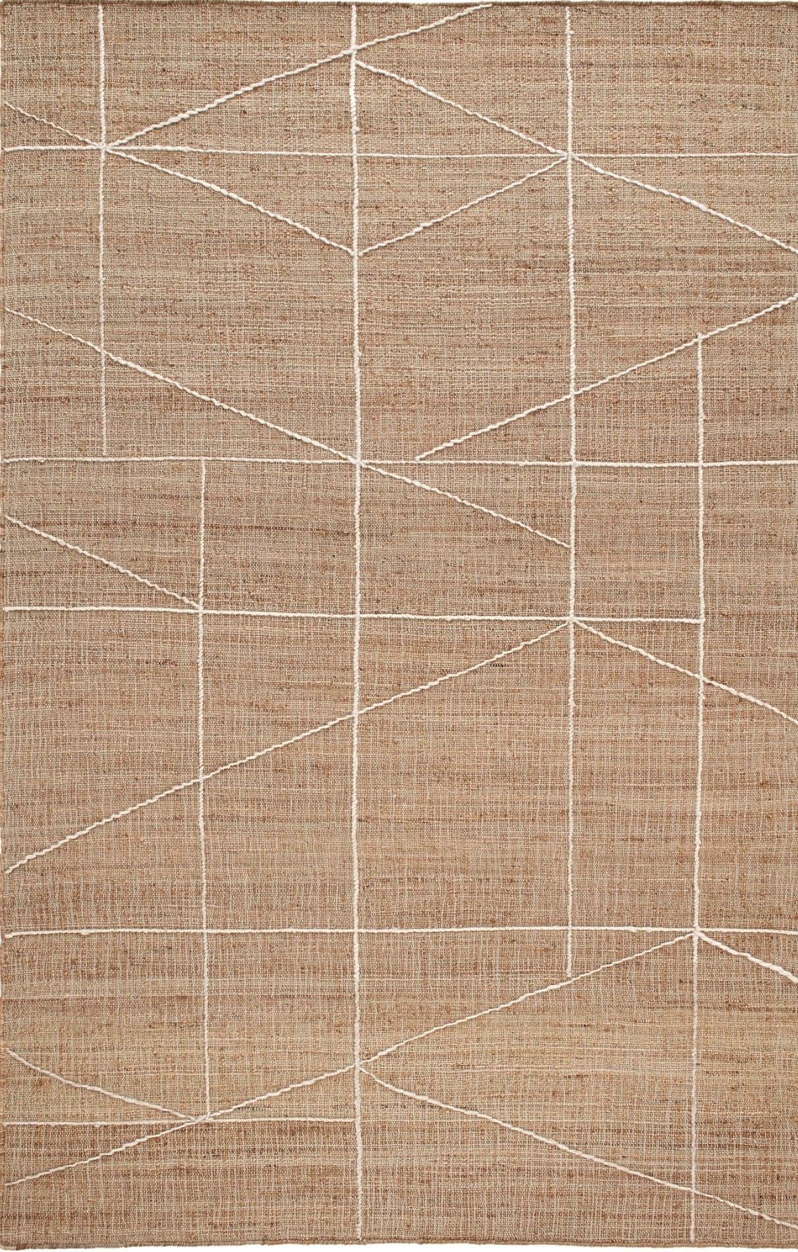 Judson Handwoven Jute Natural/Ivory