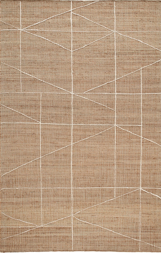 Judson Handwoven Jute Natural/Ivory