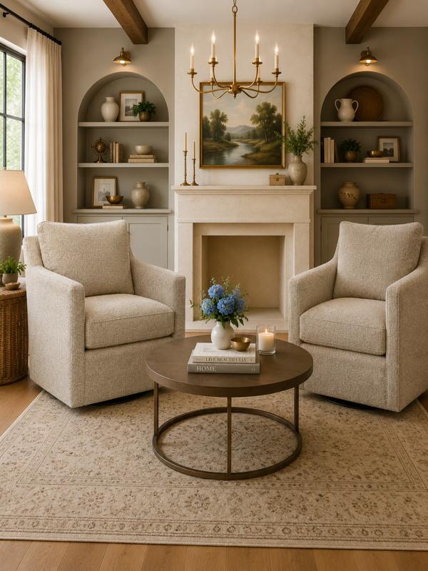 Miles Accent Glider Alabaster